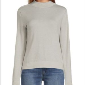 NWOT Vince Seamless Wool and Cashmere Blend Sweater in Silverstein Grey